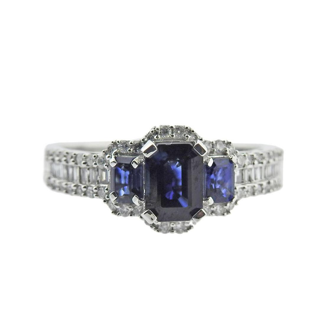 Kallati Sapphire Diamond Gold Ring (1 of 3)