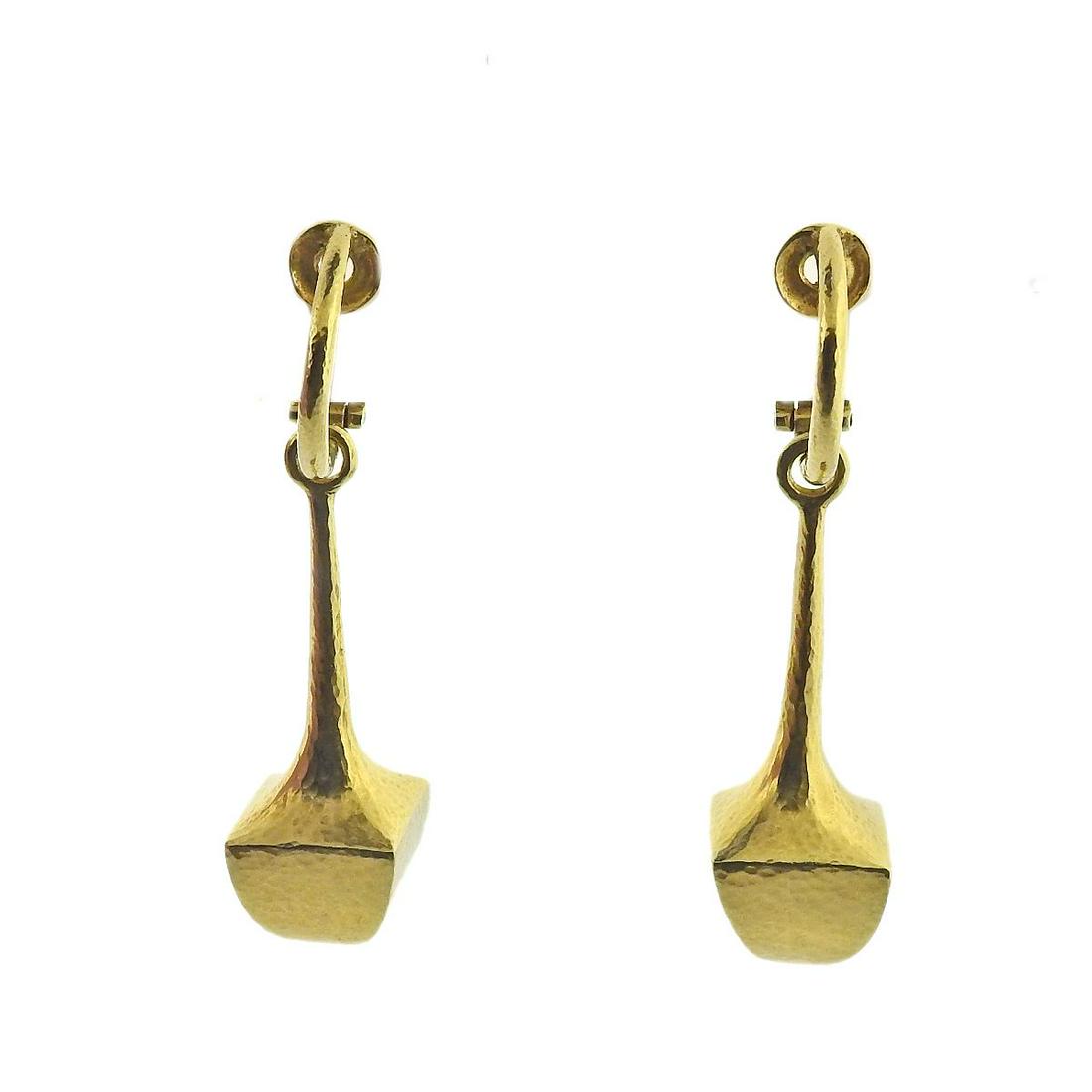 Zolotas Greece 22k Gold Drop Earrings (1 of 4)