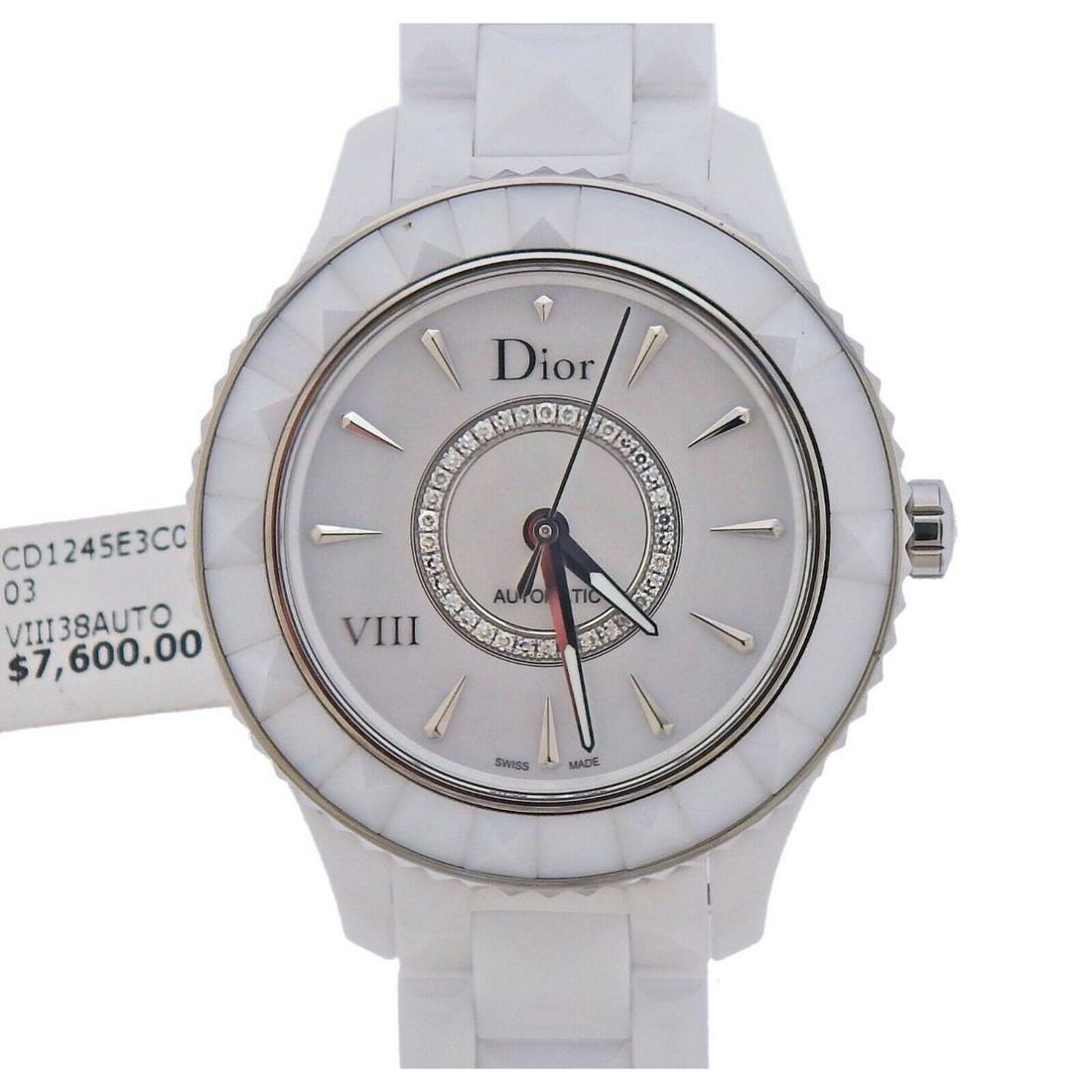 Dior VIII Automatic Diamond White Ceramic Watch CD1245E3C003 (1 of 5)