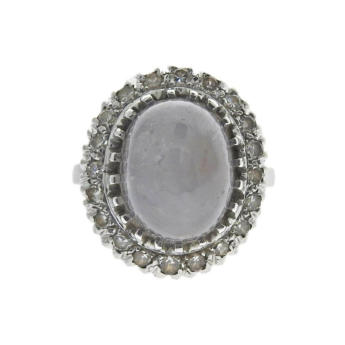 14k Gold Diamond Star Sapphire Ring (1 of 4)