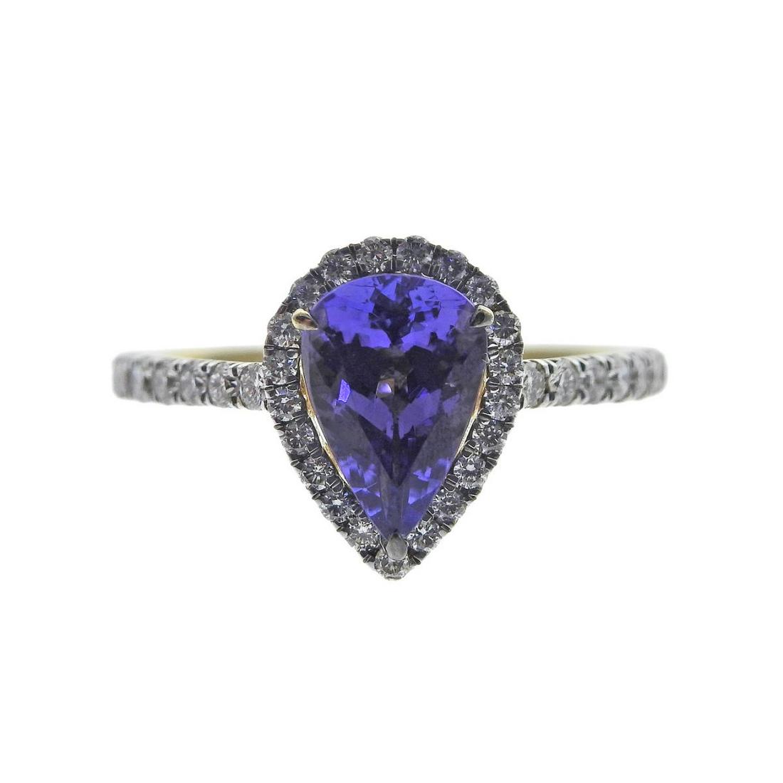 Kallati Tanzanite Diamond Gold Ring (1 of 4)