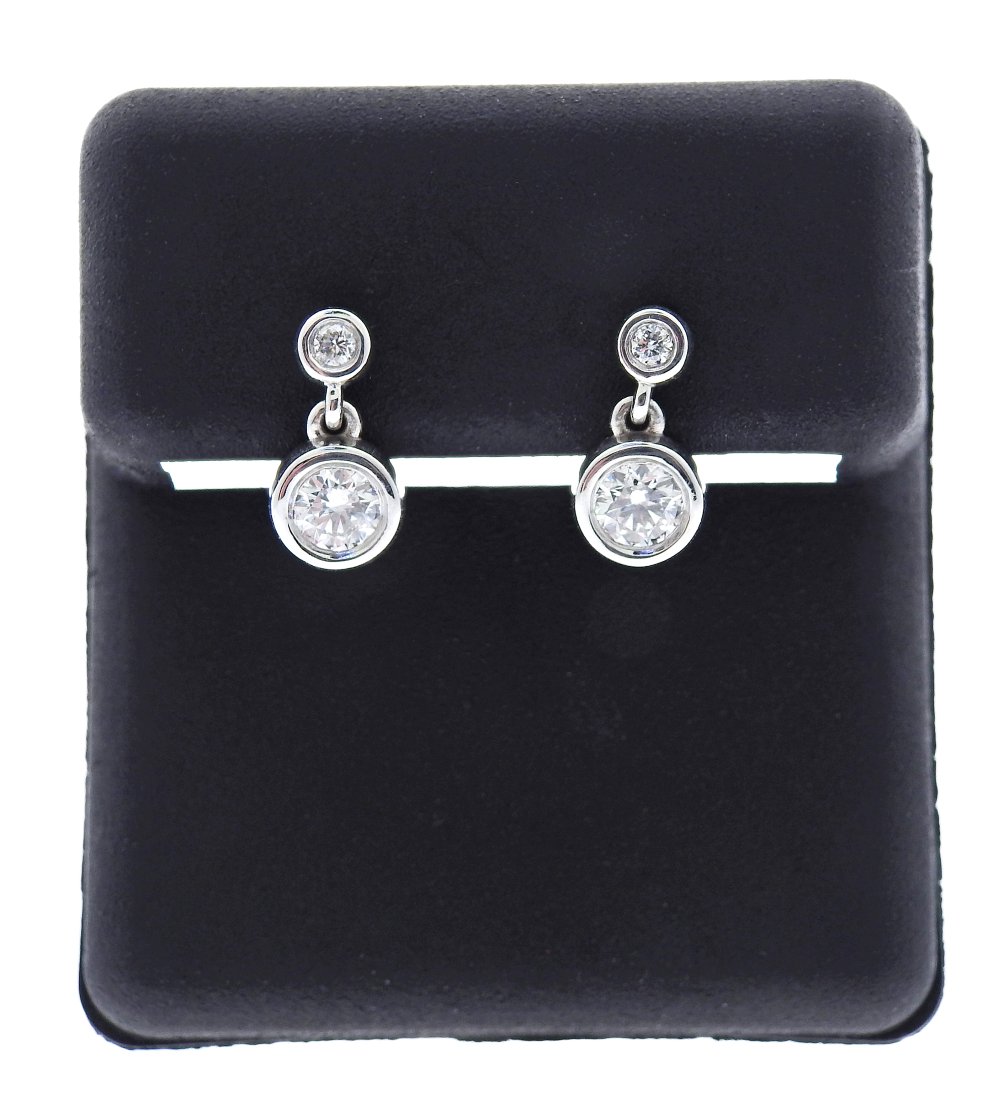 14k Gold Diamond Drop Earrings (1 of 3)