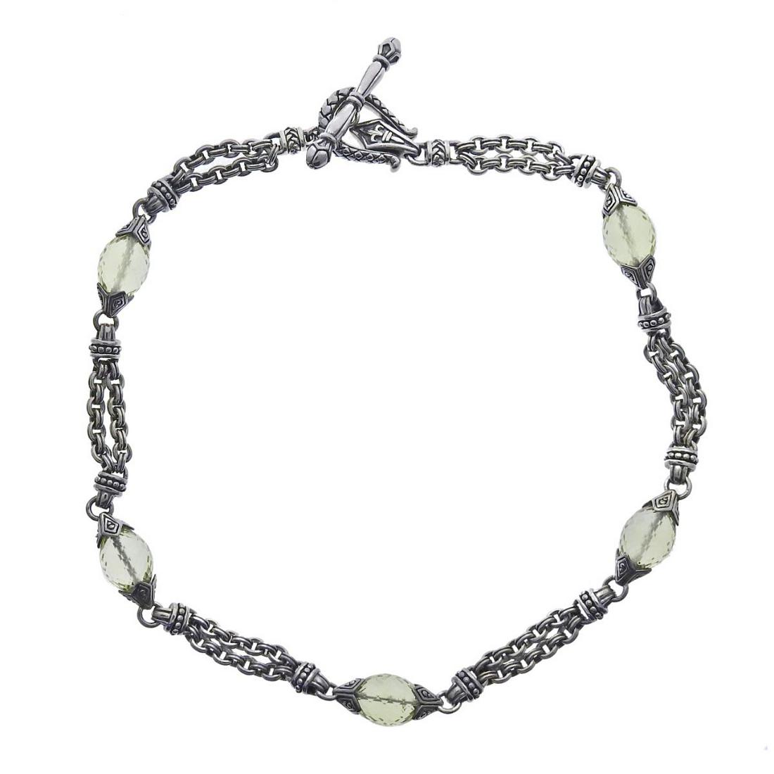 Scott Kay Sterling Silver Citrine Toggle Necklace (1 of 4)