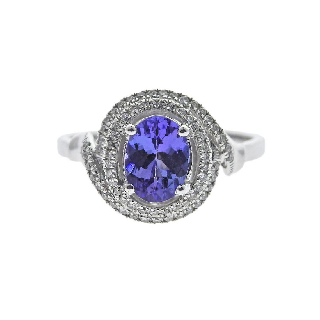 Kallati Tanzanite Diamond Gold Ring (1 of 4)