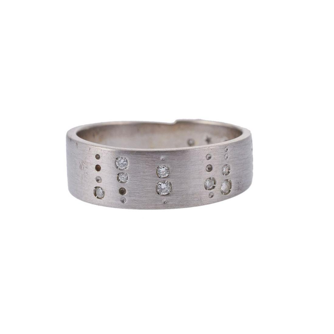 H. Stern 18k Gold Diamond Band Ring (1 of 3)