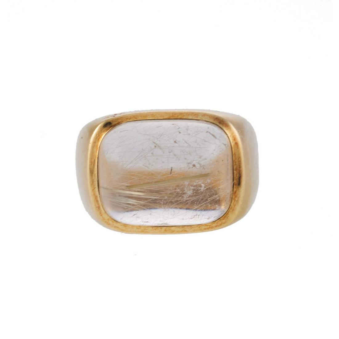 H. Stern 18k Gold Rutilated Quartz Ring (1 of 4)