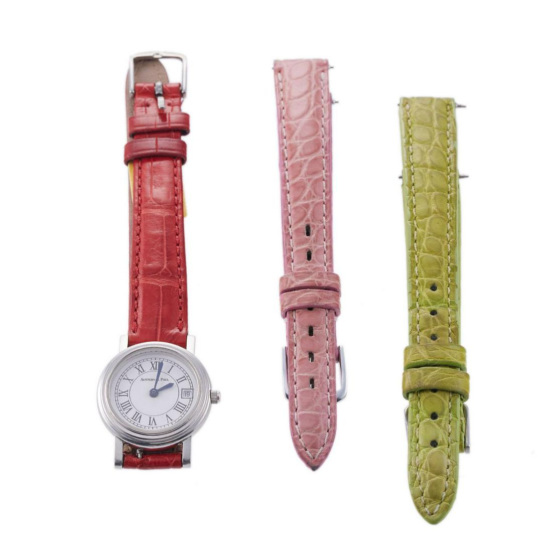 Austern & Paul Platinum Quartz Ladies Watch (1 of 4)