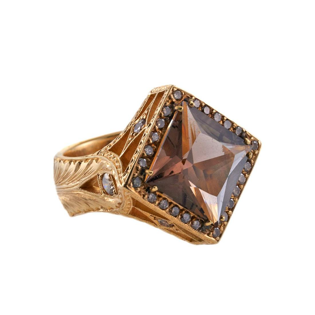 Loree Rodkin 18k Gold Diamond Topaz Ring (1 of 6)