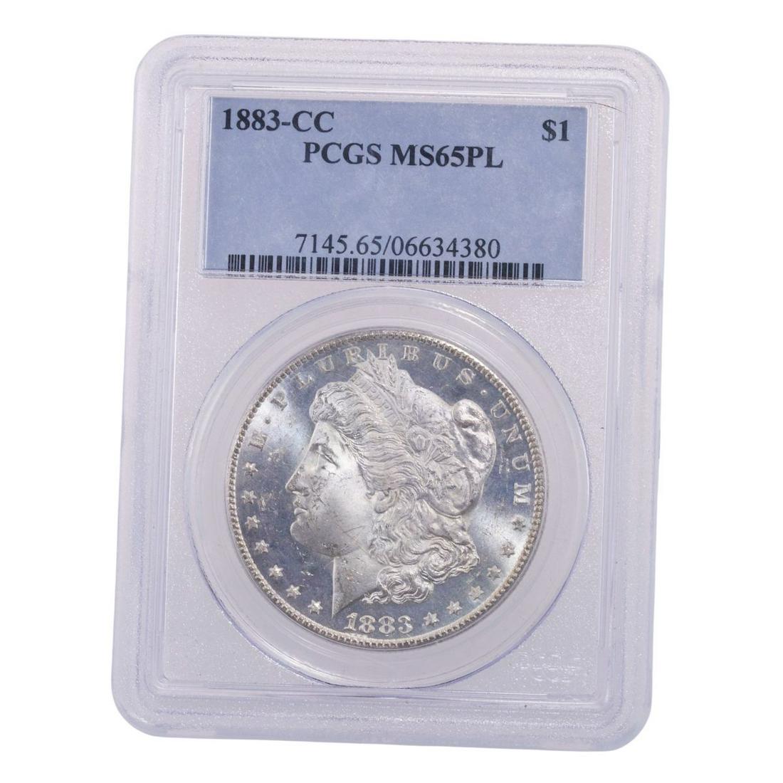 1883-CC Carson City Morgan Silver Dollar PCGS MS-65 (1 of 2)