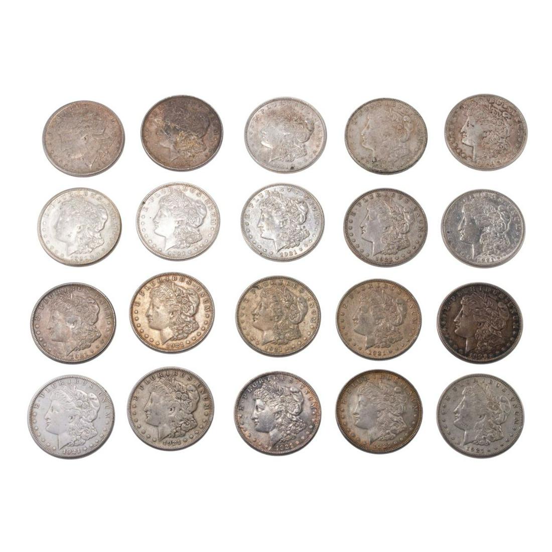1921 Morgan Silver Dollars Lot of 20 Mixed Mint (1 of 2)