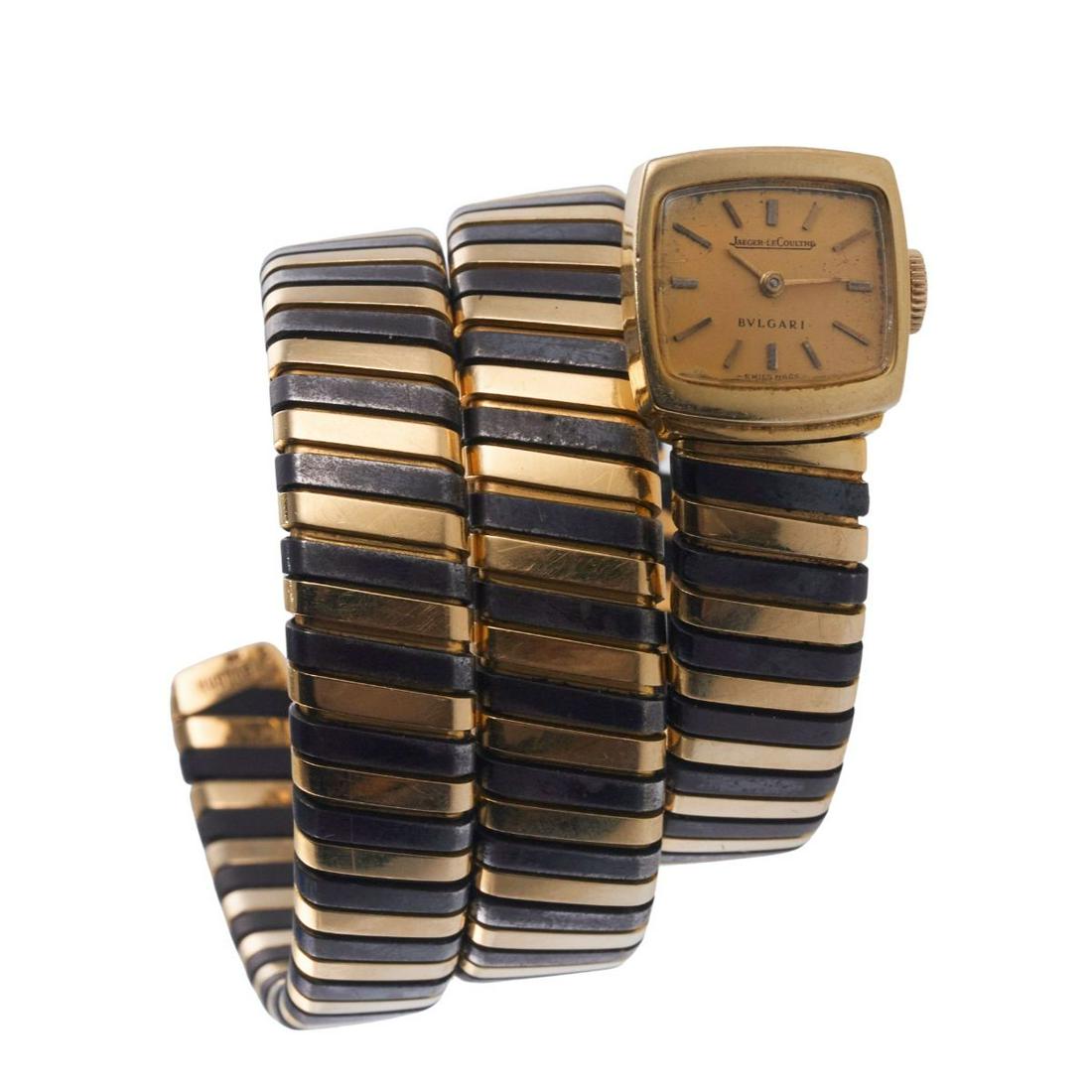 Vintage Bvlgari Bulgari Jaeger Lecoultre Gold Tubogas Ladies Watch (1 of 6)