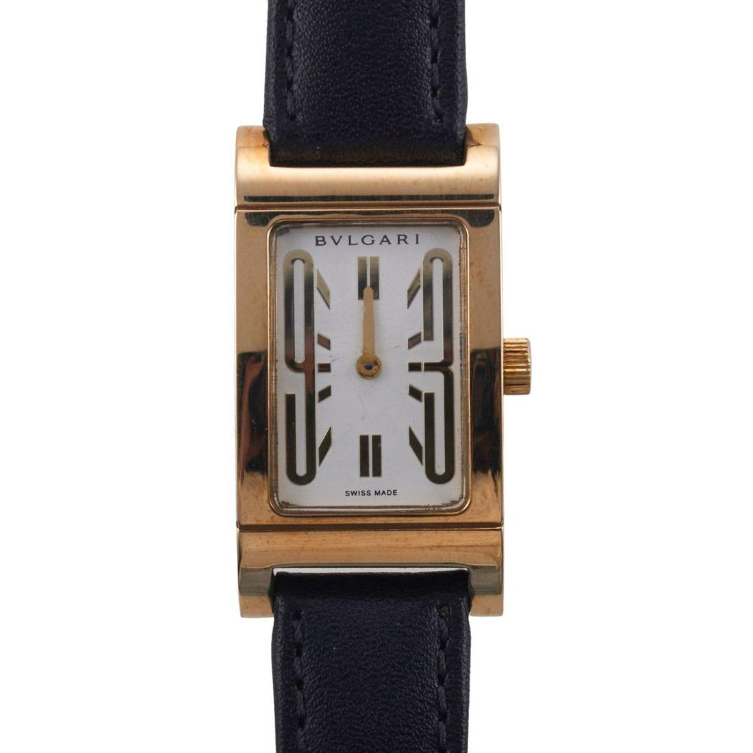 Bvlgari Bulgari Rettangolo Gold Quartz Womens Watch RT 39 G (1 of 4)