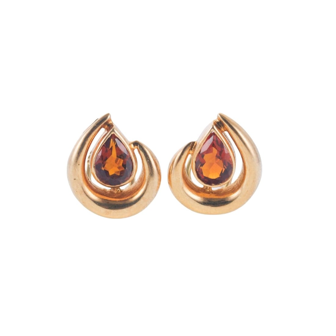 H. Stern 18k Gold Madeira Citrine Earrings (1 of 3)