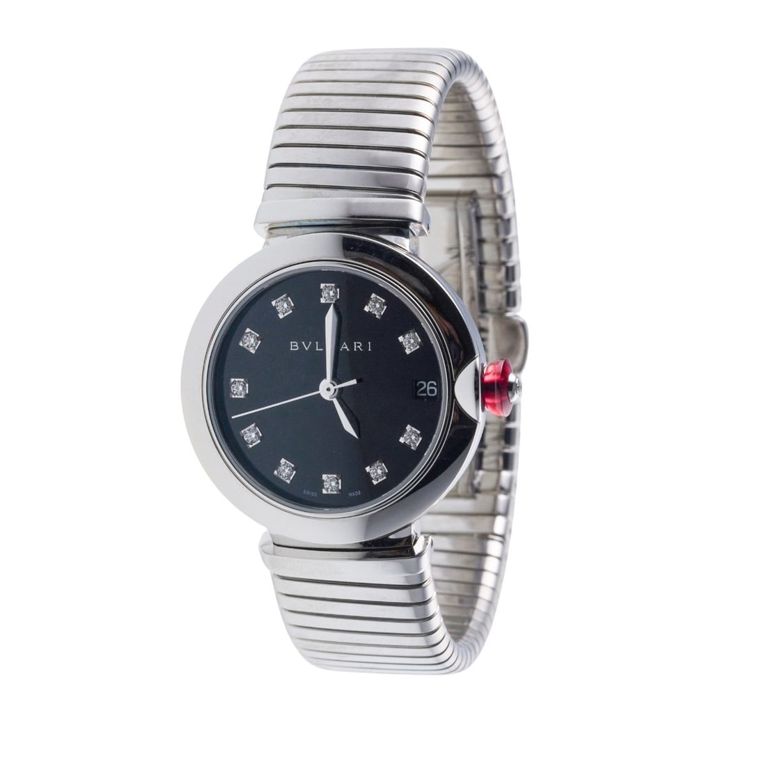Bulgari Bvlgari Tubogas Stainless Steel Automatic Watch LU 33 S (1 of 5)