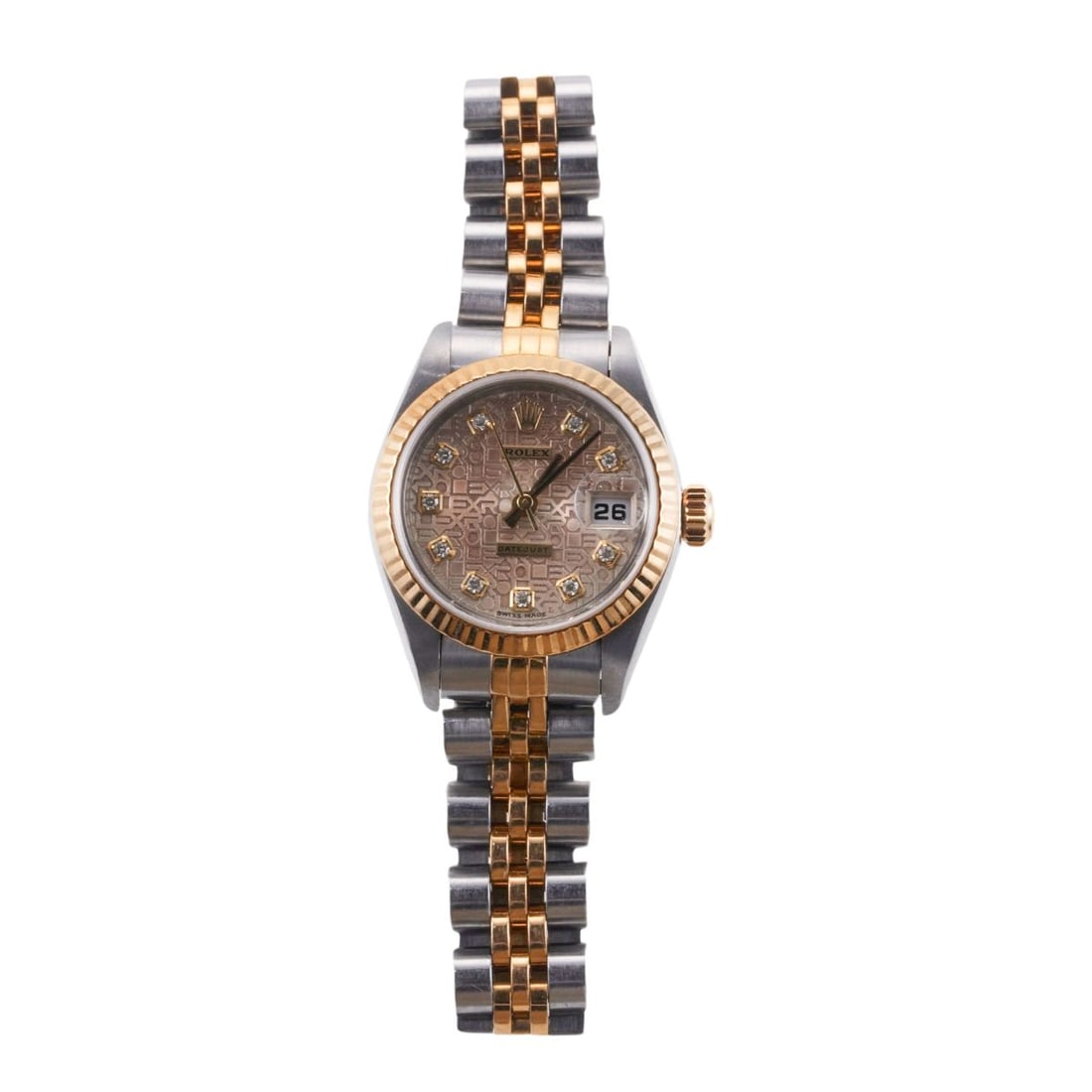 Rolex Datejust 26mm Two Tone Diamond Jubilee Automatic Ladies Watch 69173 (1 of 4)