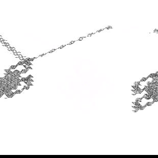 Audemars Piguet 18k Gold Diamond Pendant Necklace: Metal : 18k Gold Designer : Audemars Piguet Gemstone : Diamonds approx. 0.85ctw. Measurements : Necklace is 21" long, pendant is 16mm x 16mm. Marked: : AP hallmark, 750, G0228. 