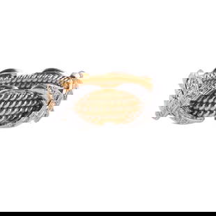 Tiffany & Co Schlumberger Diamond Gold Platinum Four Rope X Ring: Metal : 18k Gold/ Platinum Designer : Jean Schlumberger for Tiffany & Co Gemstone : Diamonds approx. 0.54ctw. Measurements : Ring size 8, ring is 9mm wide. Retail $10000. Marked: :