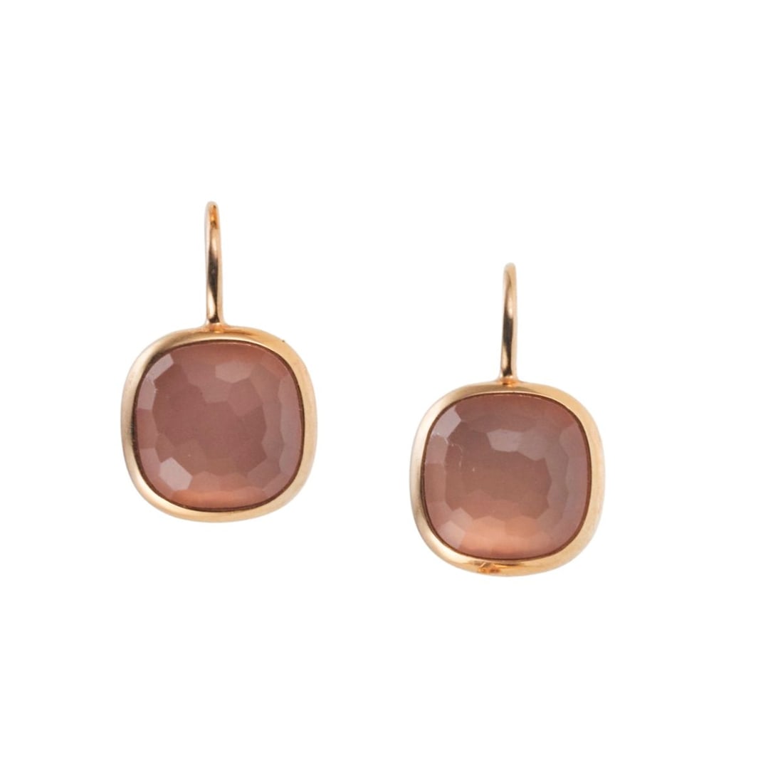 Pomellato Sherazade 18k Rose Gold Quartz Earrings (1 of 4)