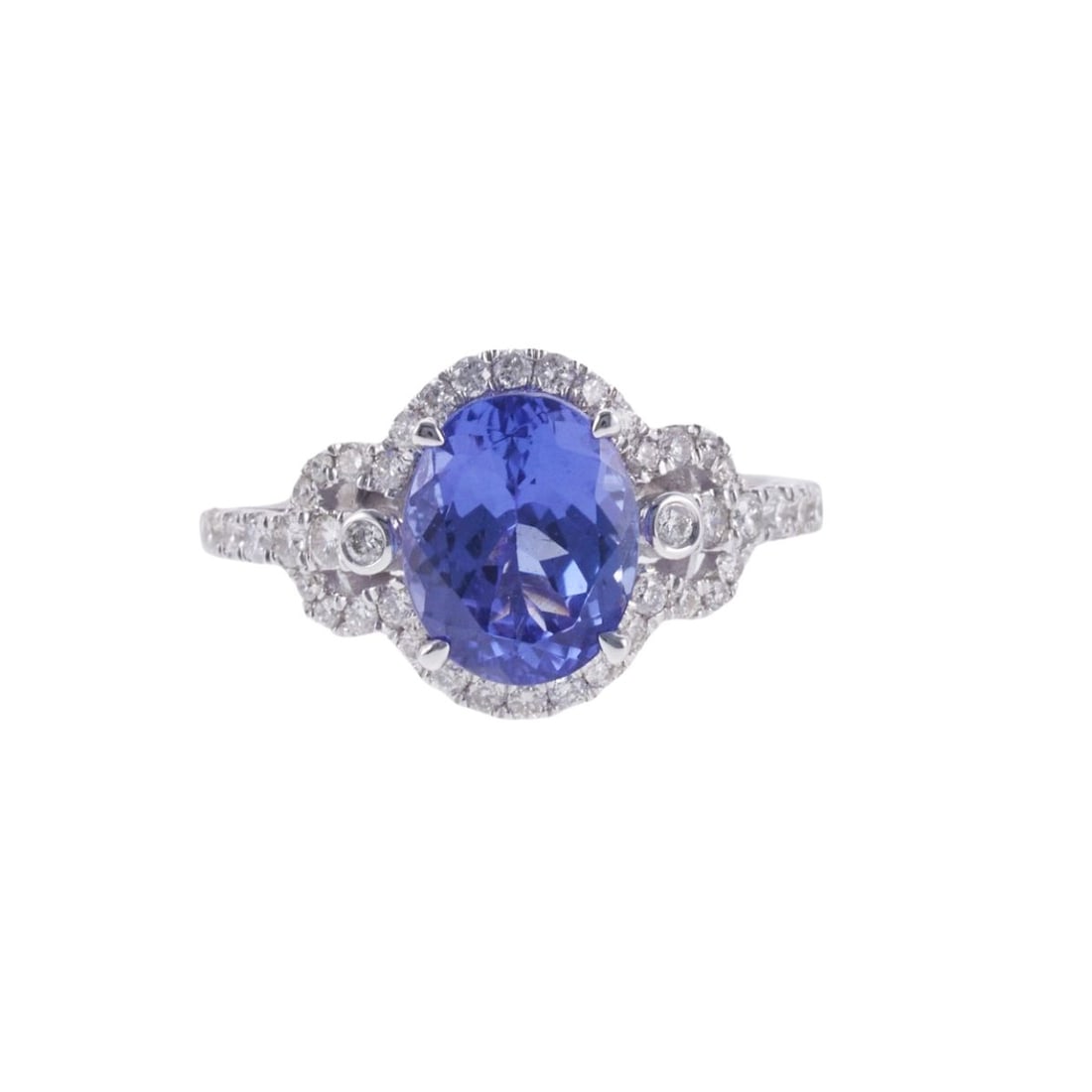 Kallati Diamond Tanzanite Gold Ring (1 of 3)