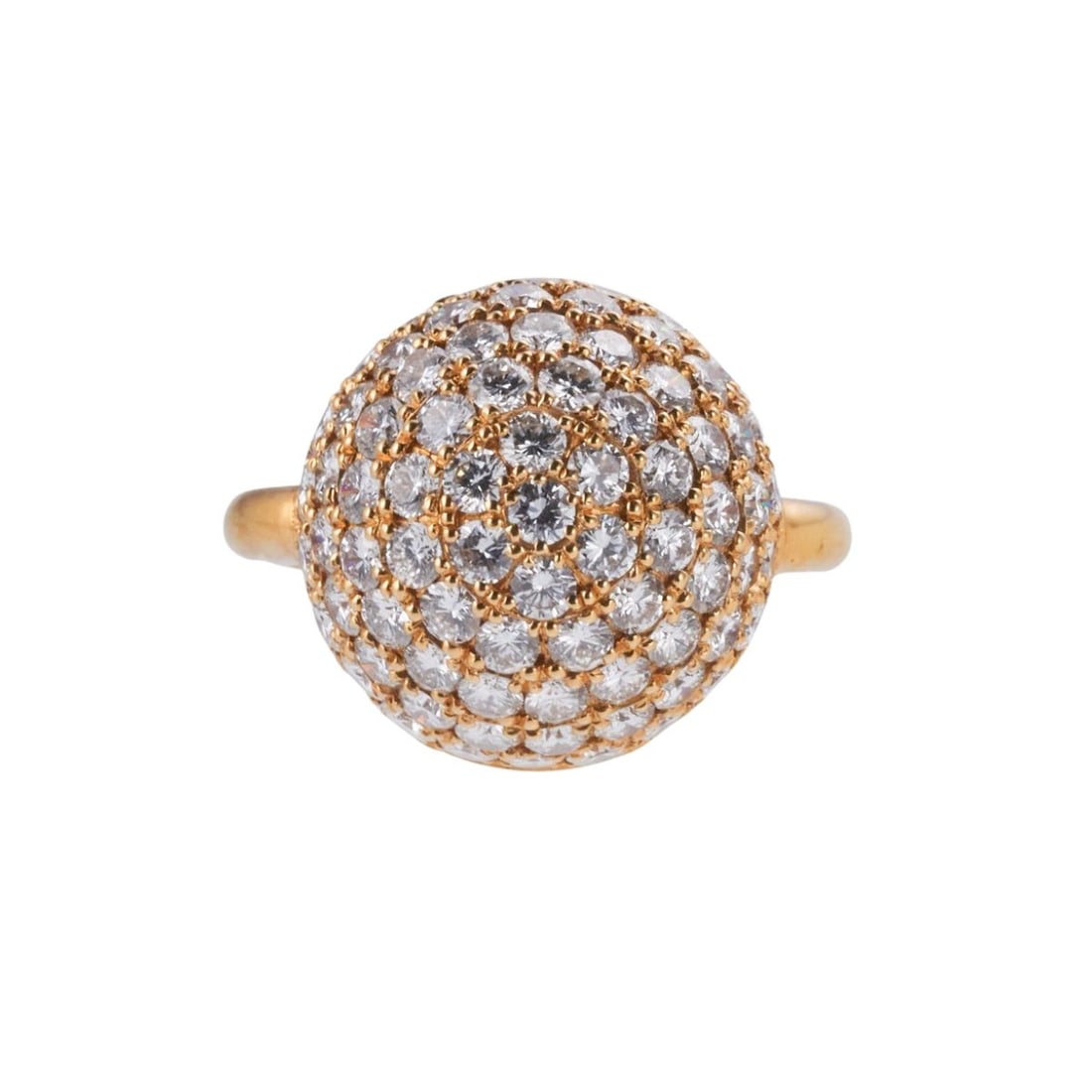 Chopard 18k Yellow Gold 1.96ctw Diamond Ball Ring (1 of 5)