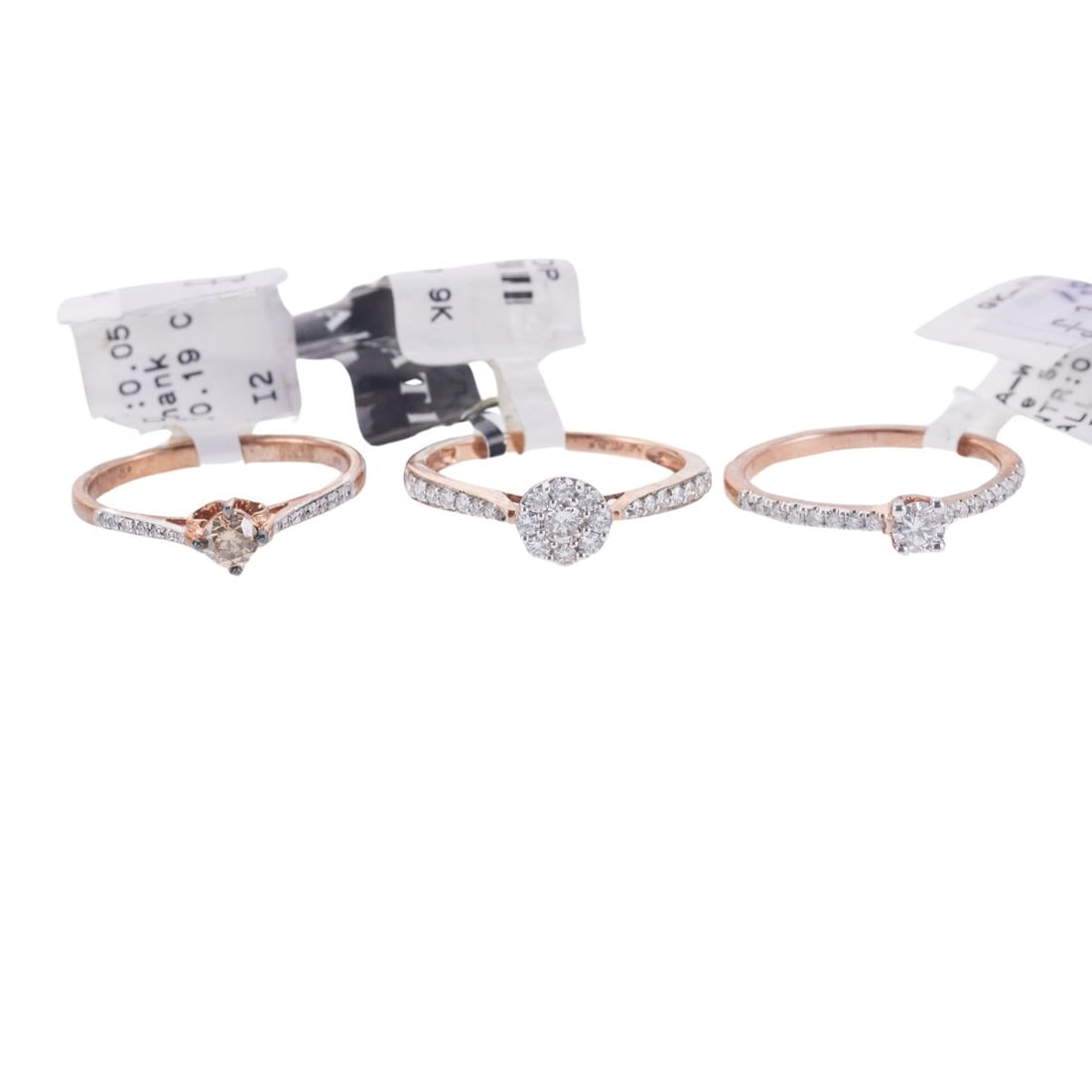 Kallati Diamond Engagement Rose Gold Ring Lot of 3 (1 of 3)