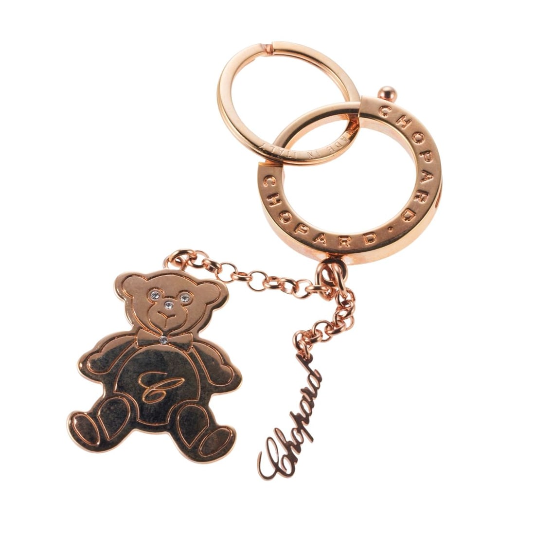 Chopard Rose Gold Finish Metal Bear Keychain (1 of 2)