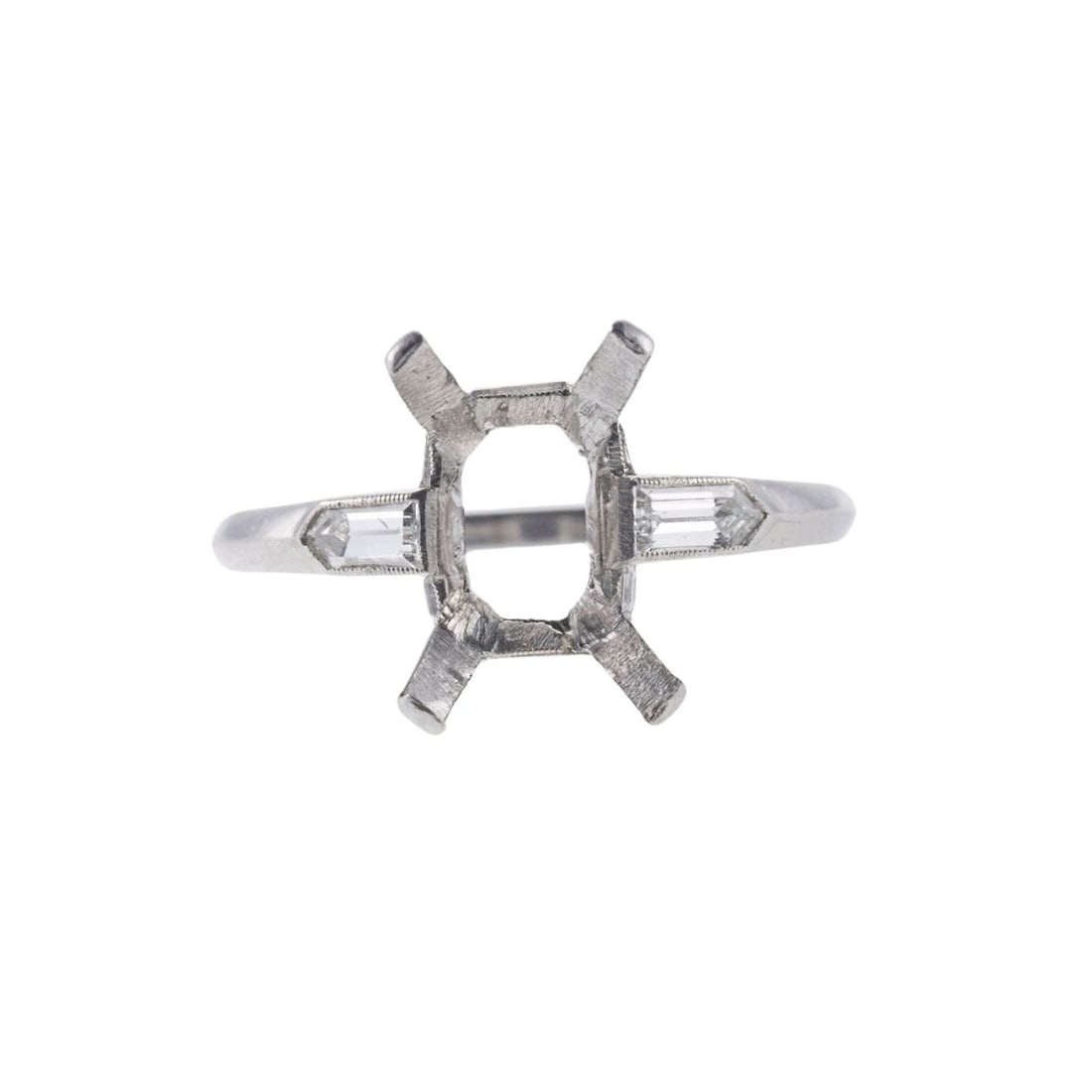 Platinum Diamond Engagement Ring Setting (1 of 3)