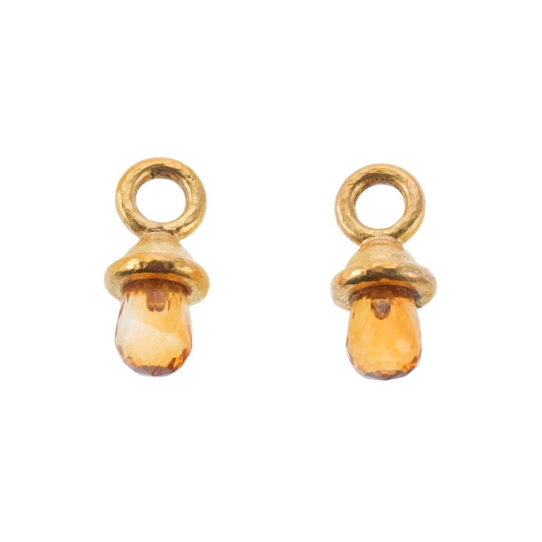 Elizabeth Locke Gold Citrine Earring Pendant Charms (1 of 2)
