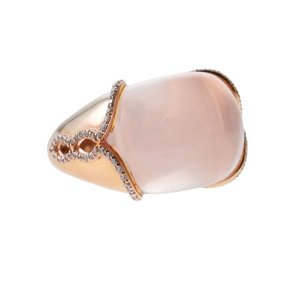 Roberto Coin Diamond Quartz Gold Ring (1 of 4)