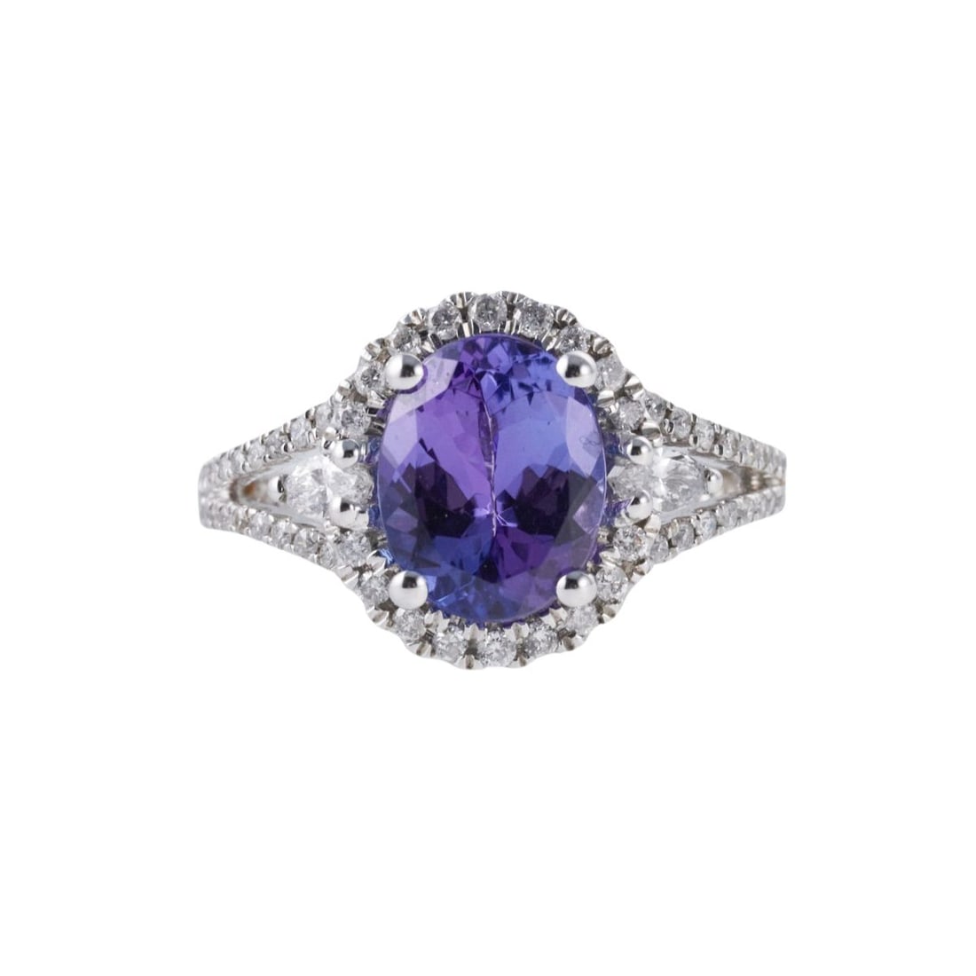 Kallati Diamond Tanzanite Gold Ring (1 of 3)