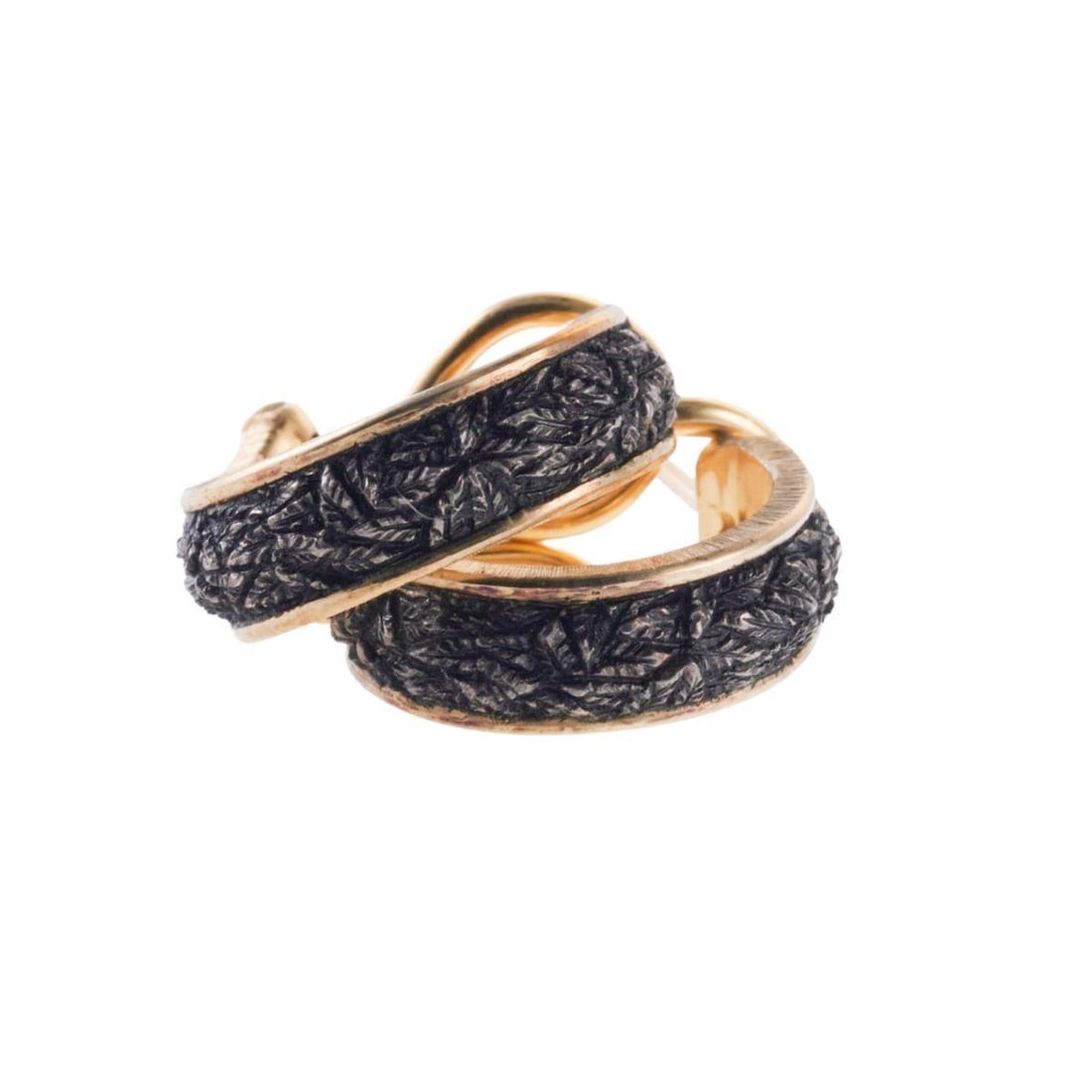 Buccellati Gold Sterling Silver Hoop Earrings (1 of 5)