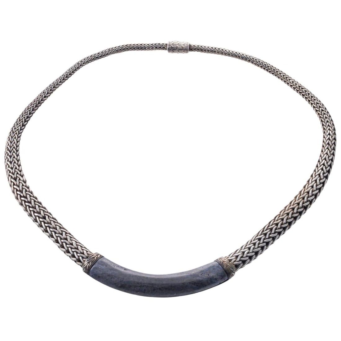 John Hardy Classic Chain Sterling Silver Lapis Necklace (1 of 4)