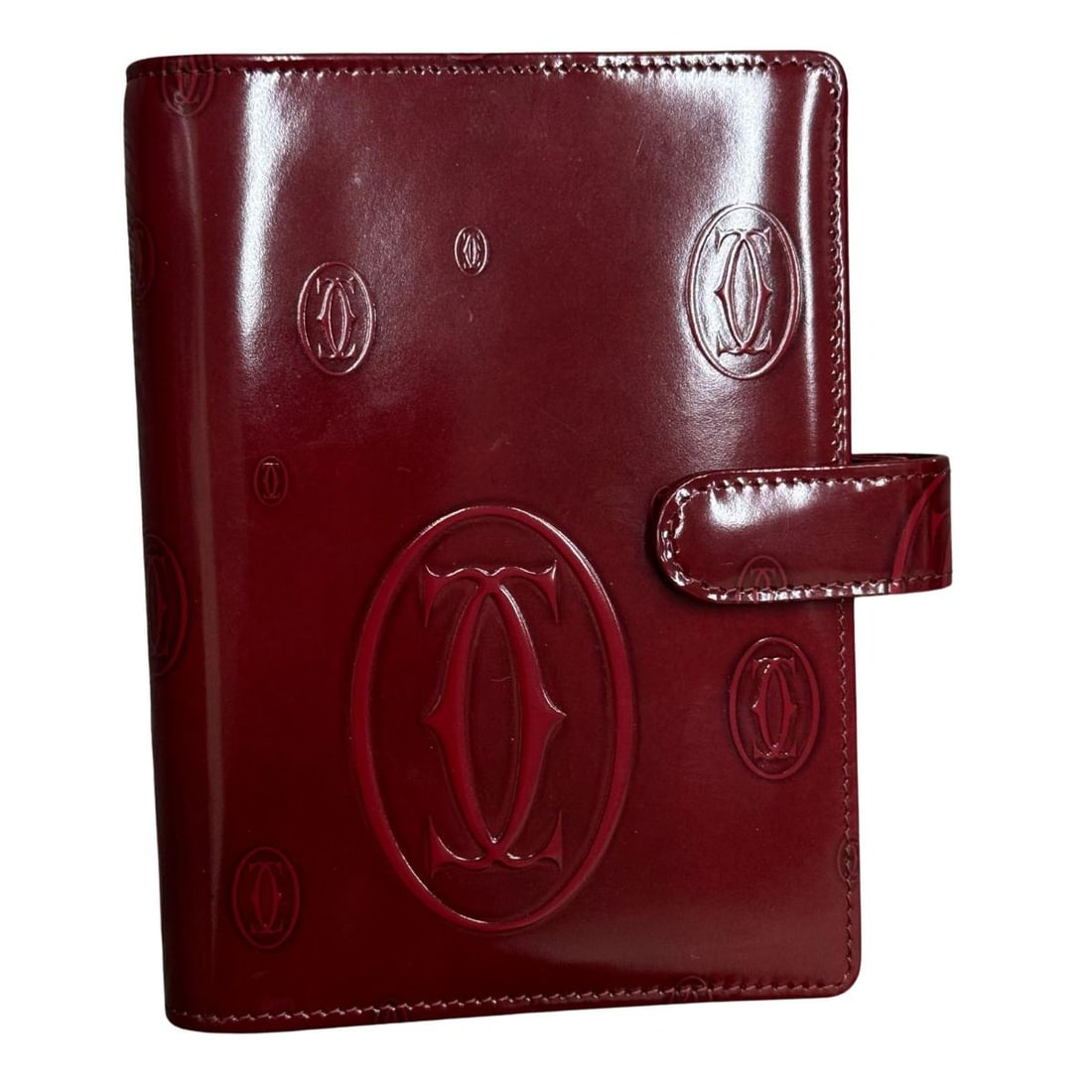 Cartier Lacquer Notebook Holder: Designer : Cartier Measurements : Holder measures 5.75" x 4.25". New in box.