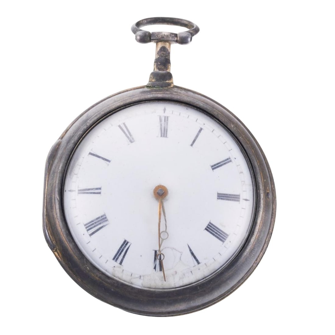 English Smith & Upjohn Silver Key Wind Fusee Pocketwatch (1 of 3)