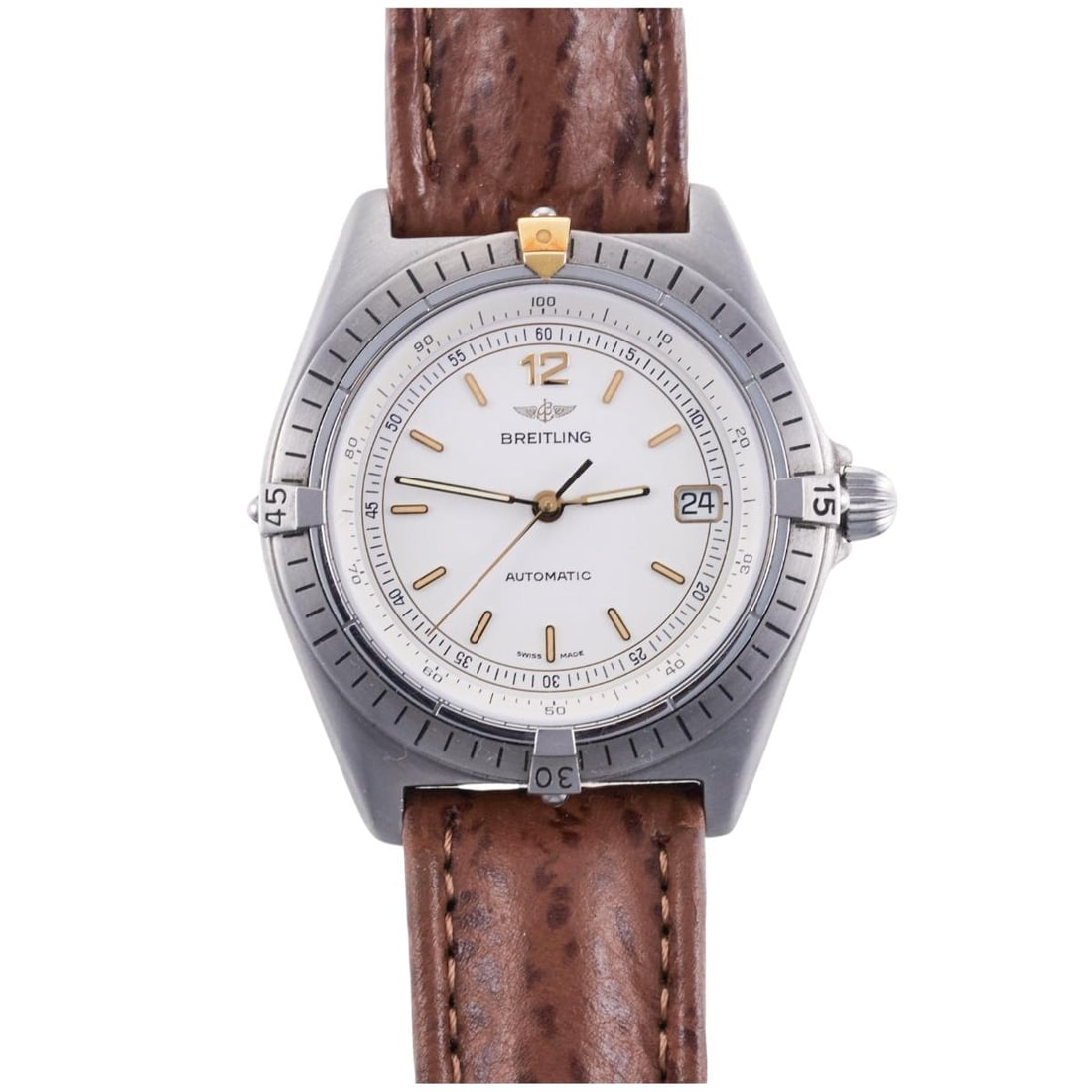 Breitling Antaras Watch 80370-2: Metal : Stainless Steel Designer : Breitling Movement : Automatic- working order Measurements : 40mm case diameter Reference/Model: : 80370-2/Antaras Functions : Hours, Minutes