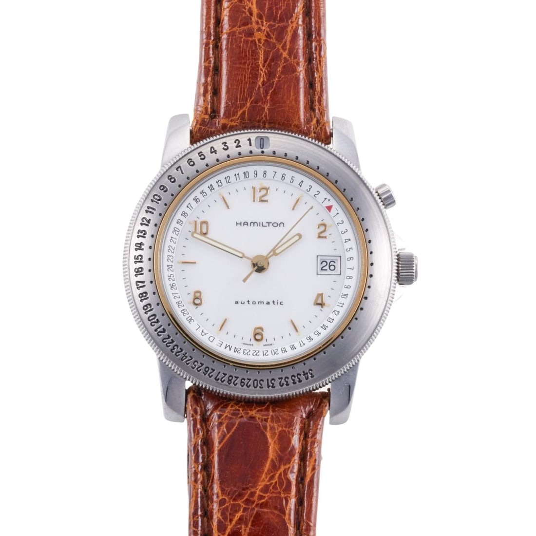 Hamilton R&D Project Watch: Metal : Stainless Steel Designer : Hamilton Movement :Automatic- working order Measurements : 40mm case diameter Reference/Model: : R&D Project Watch Functions : Hours, Minutes,