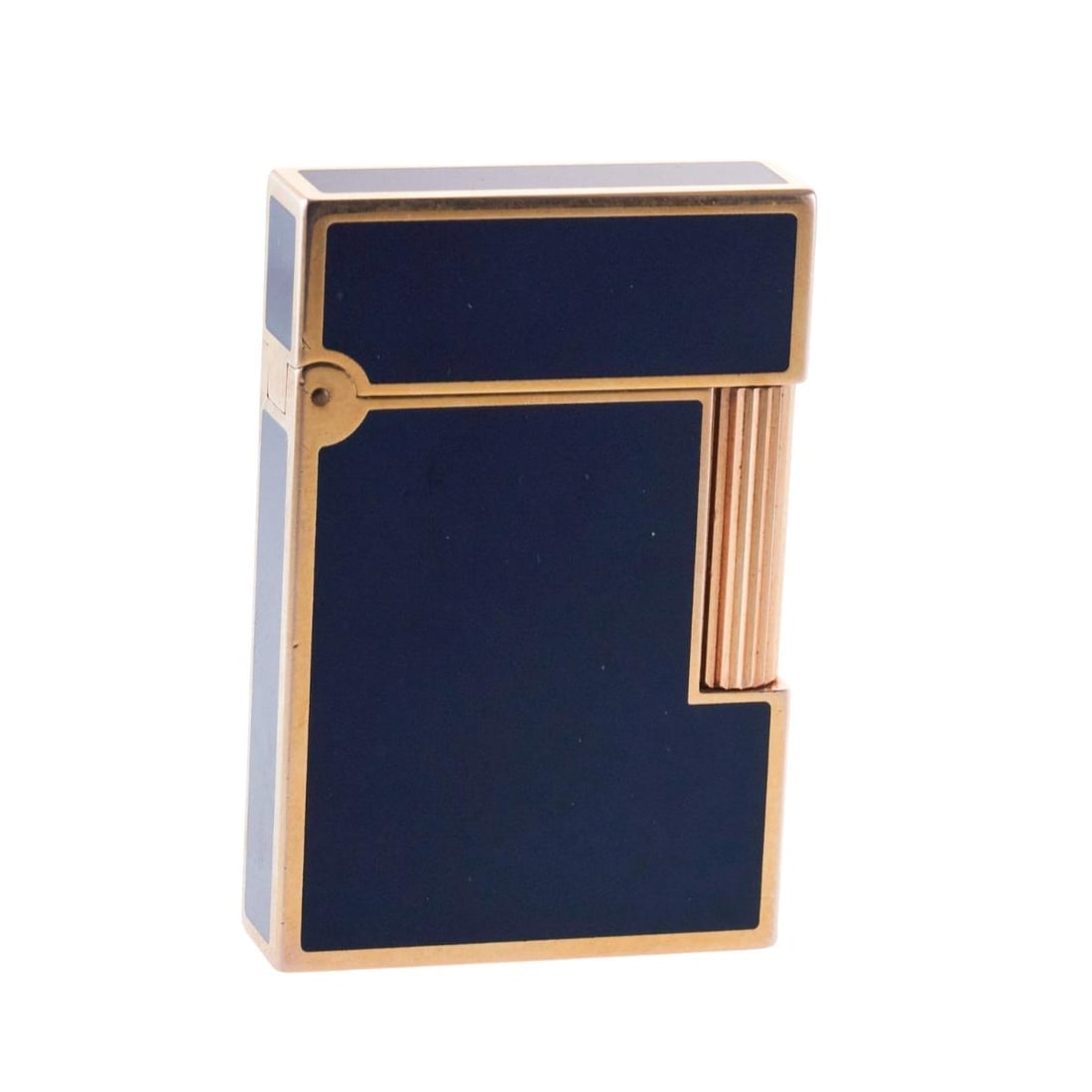 Dunhill Dark Blue Enamel Gold Plated Lighter (1 of 3)