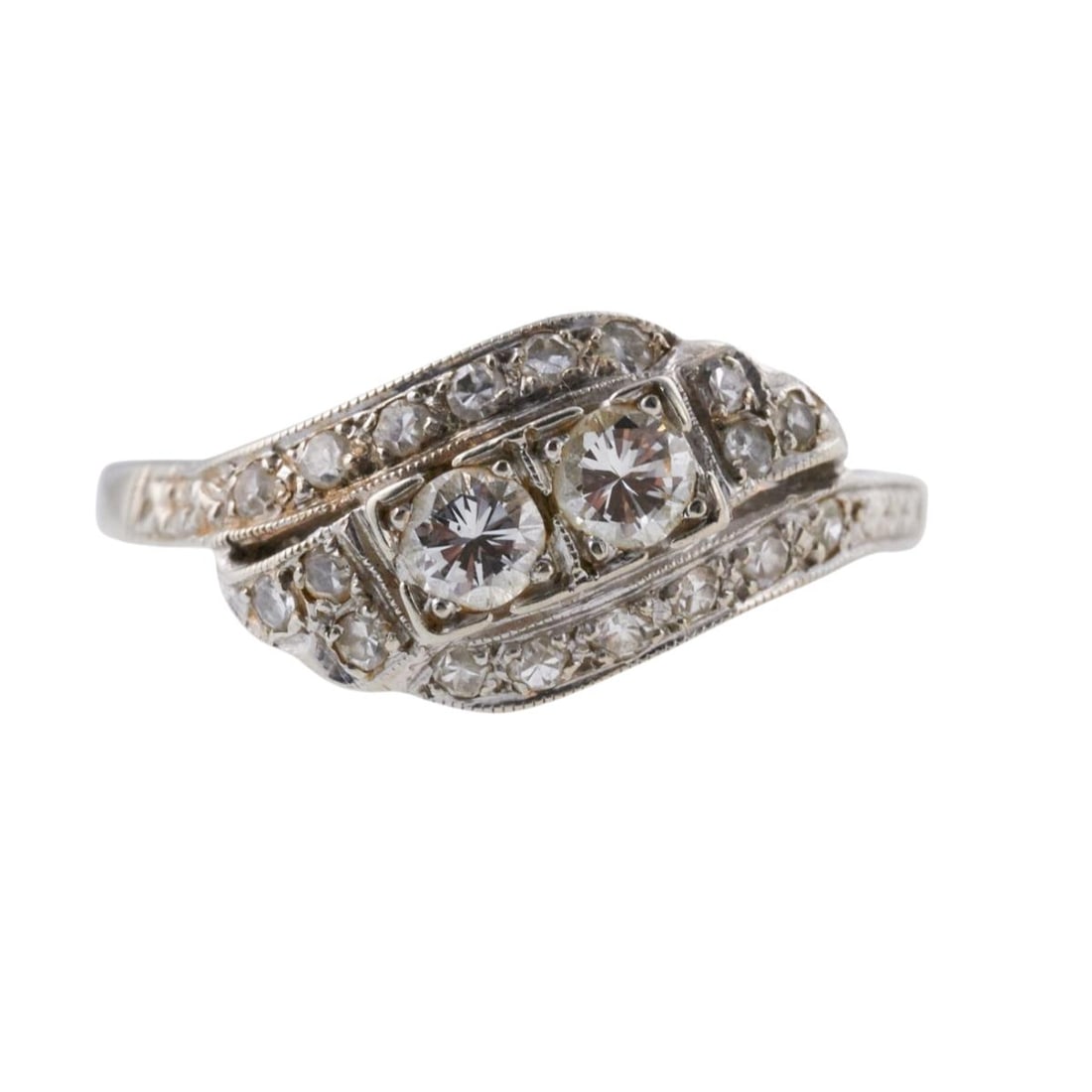 Art Deco 14k Gold Diamond Ring (1 of 3)