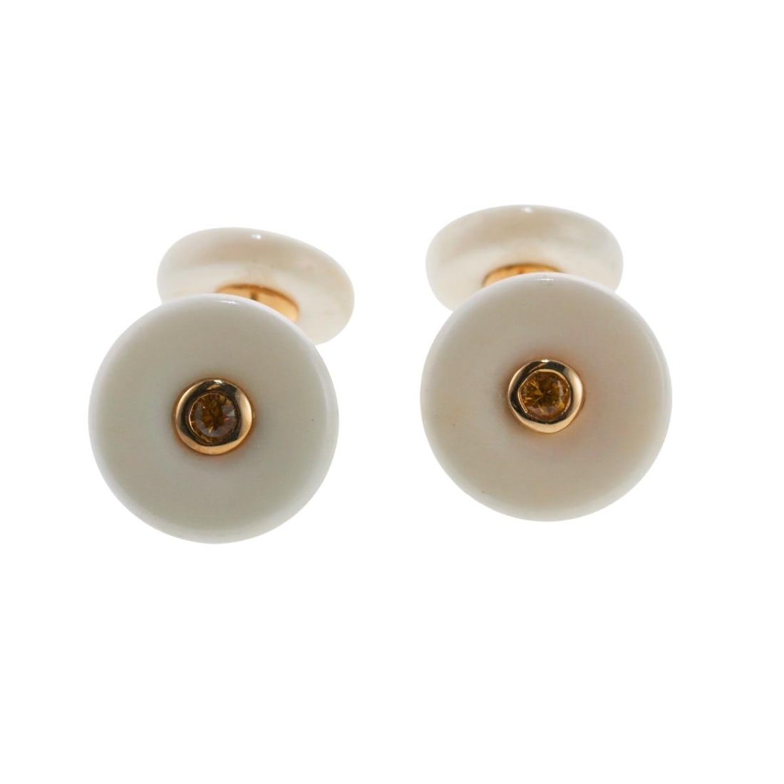 Trianon 18k Gold Citrine Cufflinks (1 of 3)