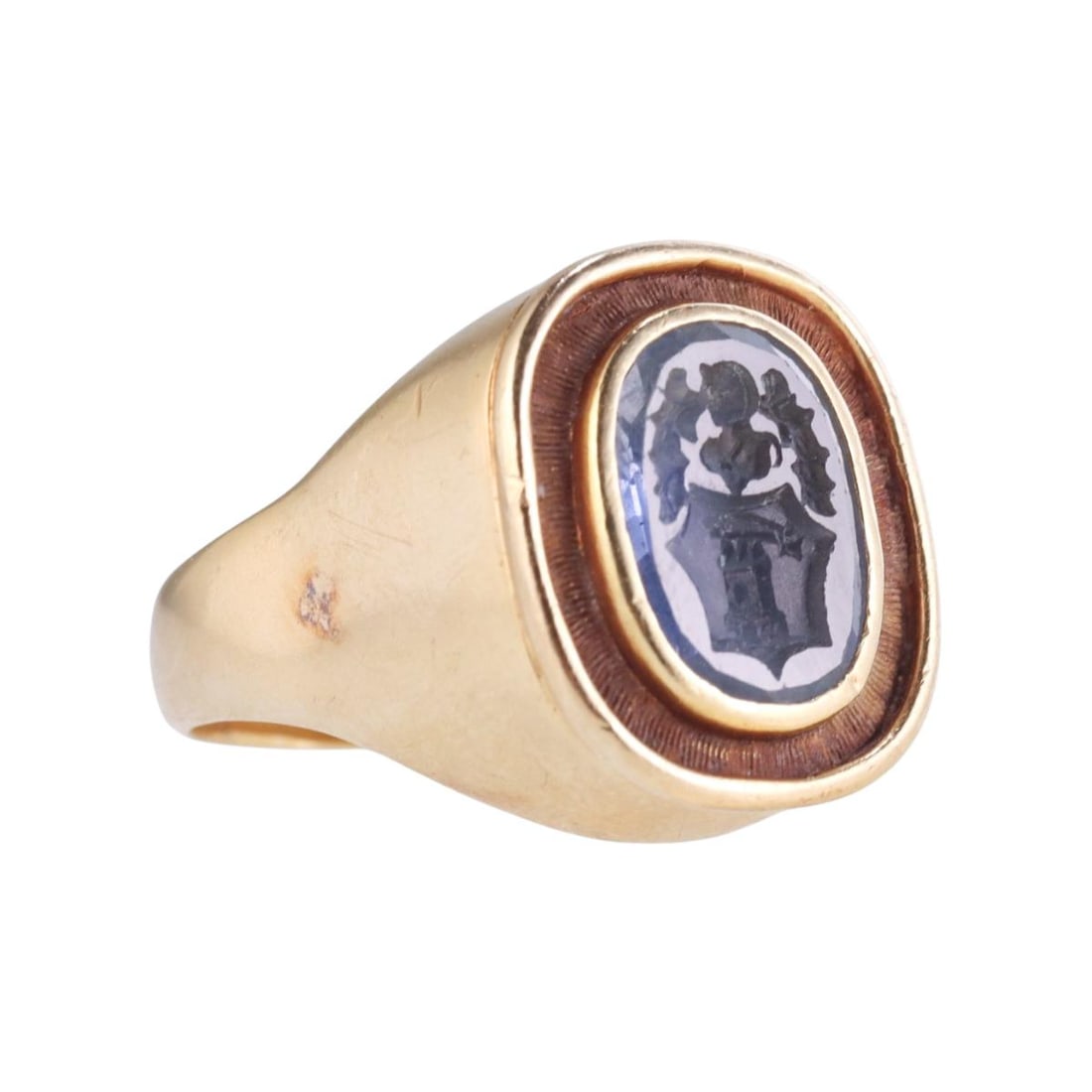 18k Gold Intaglio Gemstone Wax Seal Ring (1 of 5)