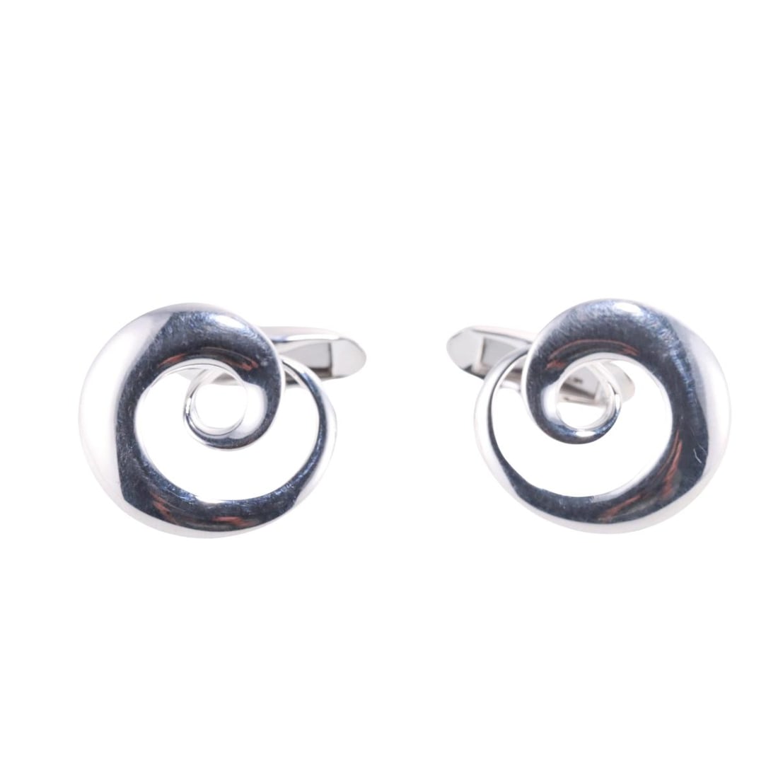 Georg Jensen Sterling Silver Swirl Cufflinks No. 443 (1 of 5)