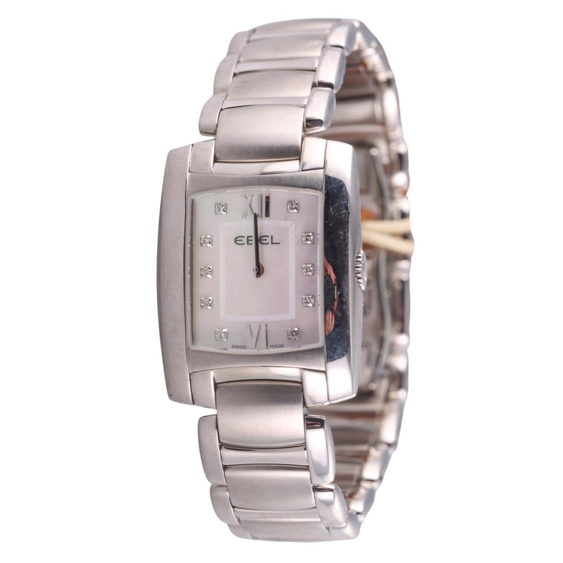 Ebel Brasilia Mother of Pearl Diamond Stainless Steel Watch E9976M22 (1 of 4)