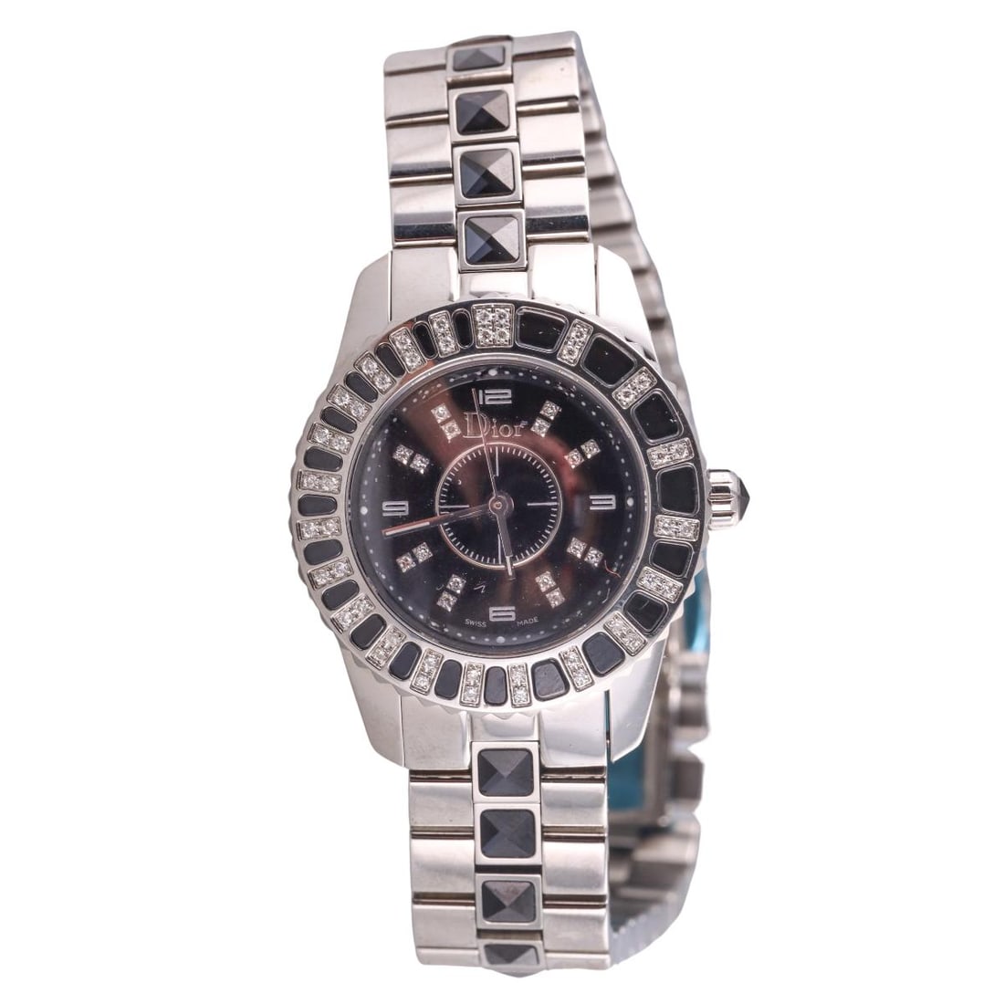 Christian Dior Christal Black Diamond Bezel Watch CD112116 (1 of 4)