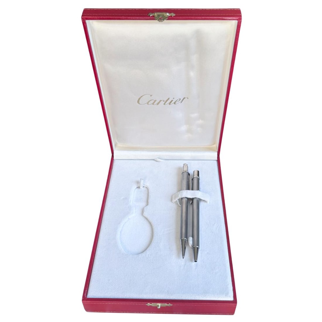 Cartier Stainless Steel Rollerball and Ballpoint Pen Set (1 of 3)