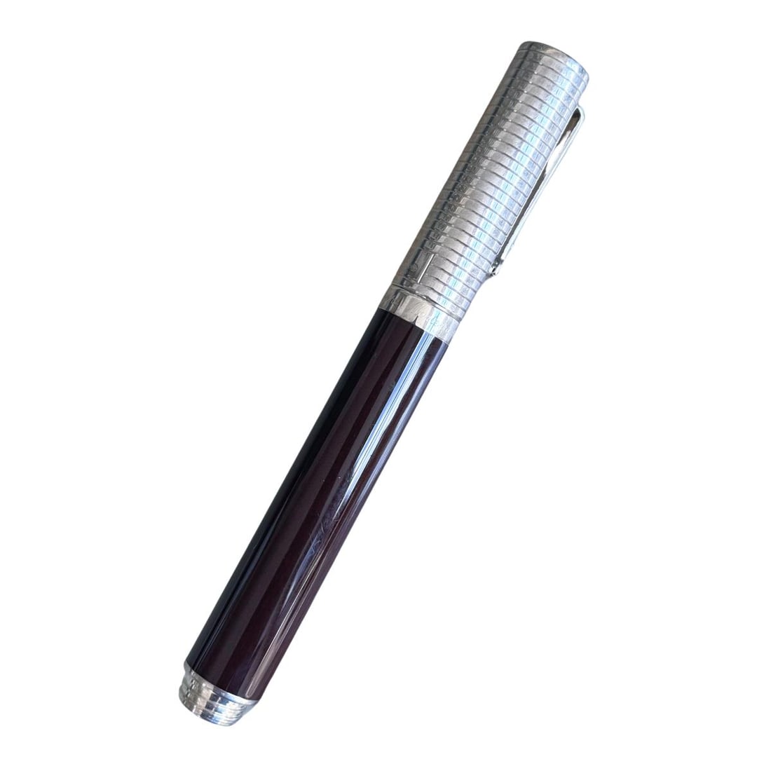 Montegrappa Sterling Silver Brown Lacquer Fountain Pen (1 of 4)