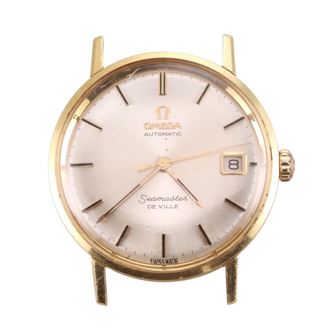 Vintage Omega Seamaster DeVille 18k Gold Watch 166.020 SC (1 of 4)