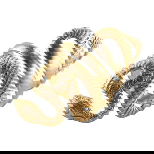 Lalaounis Greece 18k Gold Snake Ring: Metal : 18k Gold Designer : Ilias Lalaounis Gemstone : None Measurements : Ring size 7, top is 45mm long. Marked: : L17, 750, Greece, Lalaounis mark. Weight: : 13.8 grams <