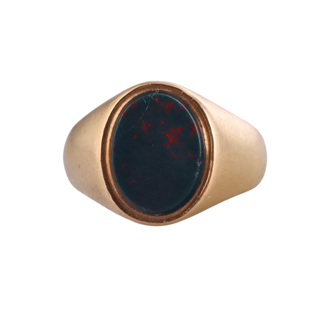 Tiffany & Co Antique 18k Gold Bloodstone Signet Ring (1 of 5)