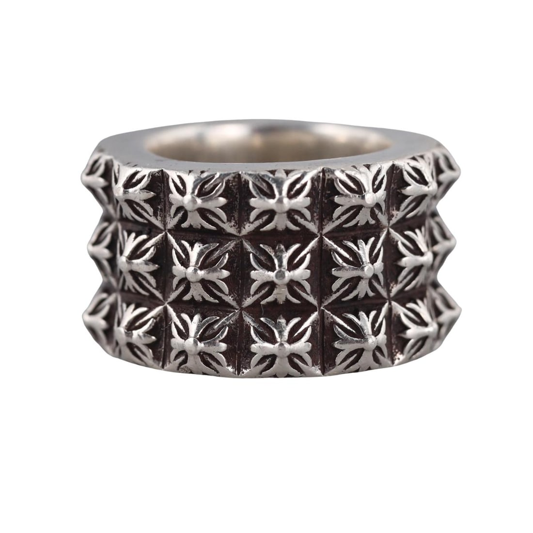 Chrome Hearts 2011 Sterling Silver Wide Band Ring (1 of 5)