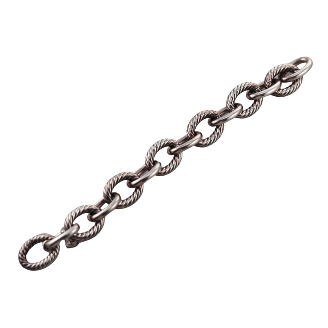 David Yurman Oval Link Cable Sterling Silver Bracelet (1 of 4)